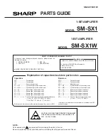 Preview for 47 page of Sharp SM-SX1 Service Manual