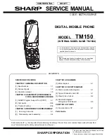 Preview for 1 page of Sharp TM150 Service Manual