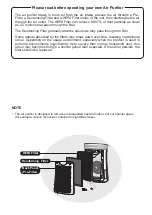 Preview for 4 page of Sharp UA-PF40E Operation Manual