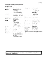 Preview for 3 page of Sharp UX-A255U Service Manual