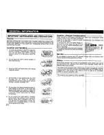 Preview for 4 page of Sharp VC-A36SM Operation Manual