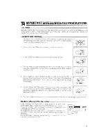 Preview for 3 page of Sharp VC-A400X Operation Manual