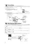 Preview for 8 page of Sharp VC-A400X Operation Manual