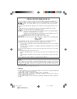 Preview for 3 page of Sharp ViewCam Slim VL-AX1H Operation Manual