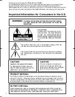 Preview for 2 page of Sharp VIEWCAM VL-A110U Operation Manual