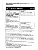 Preview for 2 page of Sharp ViewCam VL-E79E Operation Manual