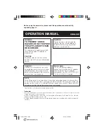 Preview for 2 page of Sharp ViewCam VL-NZ100E Operation Manual