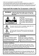 Preview for 2 page of Sharp ViewCam VL-WD250U Operation Manual