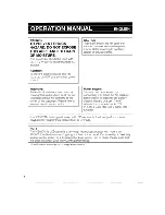 Preview for 2 page of Sharp VL-DC1E Operation Manual