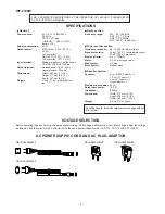 Preview for 2 page of Sharp WF-2100BK Service Manual