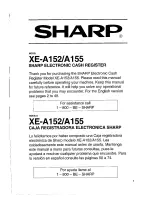 Preview for 3 page of Sharp XE-A152 Instruction Manual