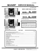 Sharp XL-30H Service Manual preview