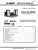 Sharp XL-3500H Service Manual preview