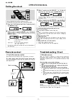 Preview for 6 page of Sharp XL-3500H Service Manual