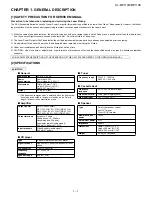 Preview for 3 page of Sharp XL-MP110E Service Manual