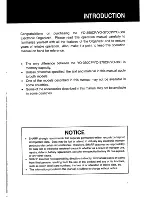 Preview for 3 page of Sharp YO-350 Operation Manual