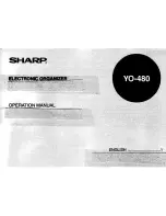 Sharp YO-480 Operation Manual preview