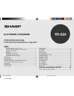 Sharp YO-520 Operation Manual preview