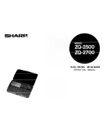 Sharp ZQ-2500 Operation Manual preview