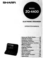 Sharp ZQ-4400 Operation Manual preview