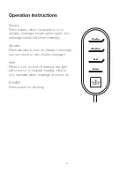 Preview for 8 page of Sharper Image MSG-P110 Instruction Manual And  Warranty Information