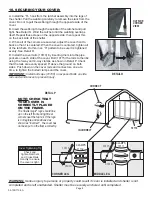 Preview for 8 page of ShelterLogic Peak Style 8' W x 8' H Assembly Instructions Manual