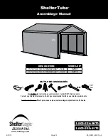 Preview for 13 page of ShelterLogic ShelterTube 62807 Assembly Manual