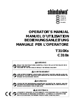 Shindaiwa C310S Operator'S Manual preview