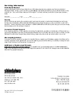 Preview for 24 page of Shindaiwa HT254 Owner'S/Operator'S Manual