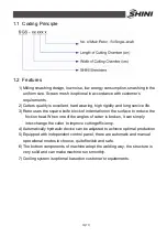 Preview for 10 page of Shini SGS-6080S Operation Instructions Manual