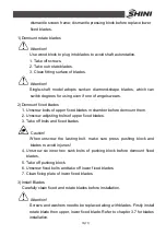 Preview for 70 page of Shini SGS-6080S Operation Instructions Manual