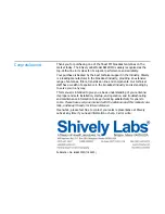 Preview for 2 page of Shively Labs 6812DIN Instruction Manual Installation, Operation, & Maintenance