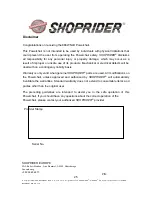 Preview for 25 page of Shoprider 888WNLD User Manual