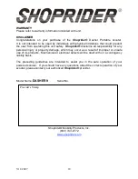 Preview for 18 page of Shoprider Dasher 9 User Manual