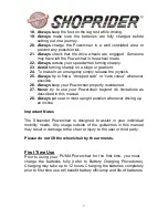 Preview for 7 page of Shoprider Puma 10 User Manual