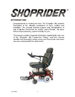 Preview for 3 page of Shoprider XtraLite Jiffy UL7WR-10 User Manual