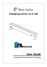 Preview for 1 page of Show Atelier DIALighting LED Bar 32-15 COB User Manual