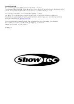 Preview for 2 page of SHOWTEC Spectral D4000 Product Manual