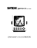 Si-tex Pro Fish III Owner'S Handbook Manual preview