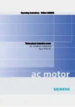 Siemens 1PL618 Series Operating Instructions Manual preview