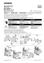 Preview for 1 page of Siemens 3TX7014 Operating Instructions