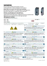 Siemens 3VA11 ED1 Series Operating Instructions Manual preview