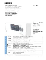 Preview for 1 page of Siemens 3VA9 Series Operating Instructions Manual