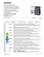 Siemens 3VA9117-0HB.0 Operating Instructions Manual preview