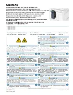 Preview for 1 page of Siemens 3VA9978-0BB Series Operating Instructions Manual