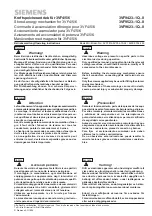 Siemens 3VF9423–1Q 0 Series Operating Instructions Manual preview