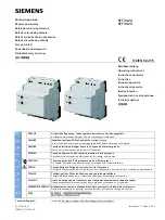 Preview for 1 page of Siemens 5TT3 424 Operating Instructions