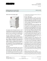 Preview for 1 page of Siemens 5WG1 513-1AB11 Technical Product Manual