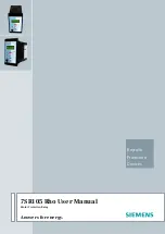 Siemens 7SR105 Rho User Manual preview