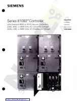 Siemens 81000 series Manual preview